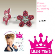 Little Tiara- Bloem oorbellen